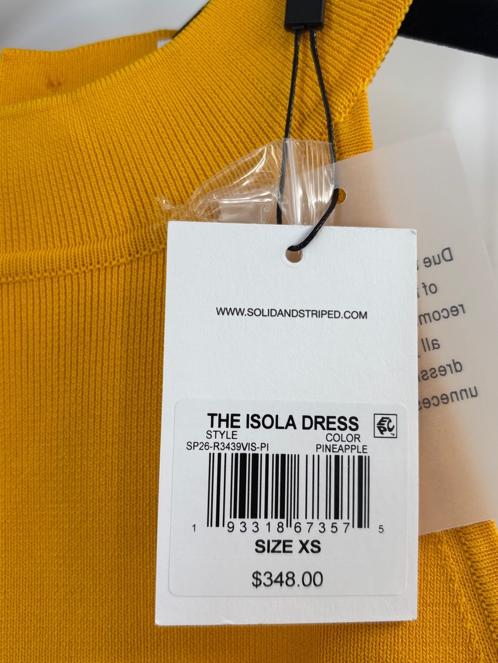 SOLID & STRIPED The Isola Dress in Pineapple - Picture 8 of 10